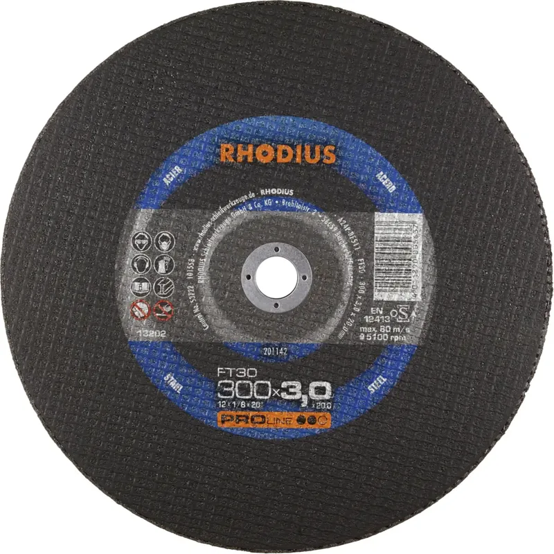 FT30 201142 Jeu de disque à tronçonner 300 mm 25 pc(s) acier de Rhodius – image du produit 2 sur 2