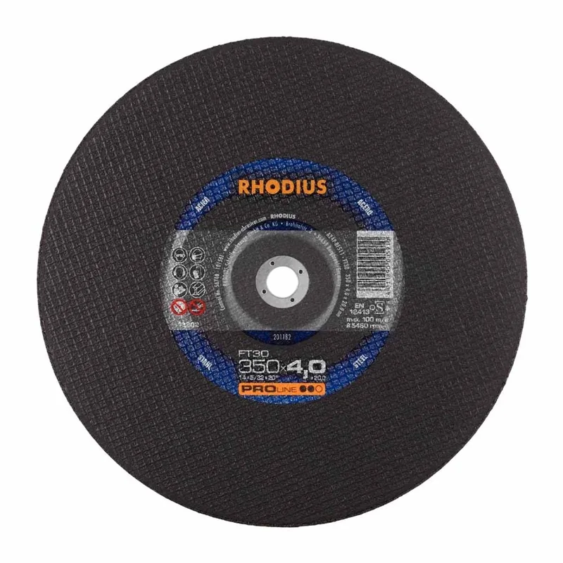 Doorslijpschijf voor metaal - Pro - 350 x 4,0 x 20,0 mm - FT30 von Rhodius – Produktbild