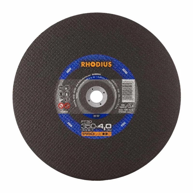 Doorslijpschijf voor metaal - Pro - 350 x 4,0 x 25,4 mm - FT30 de Rhodius – image du produit