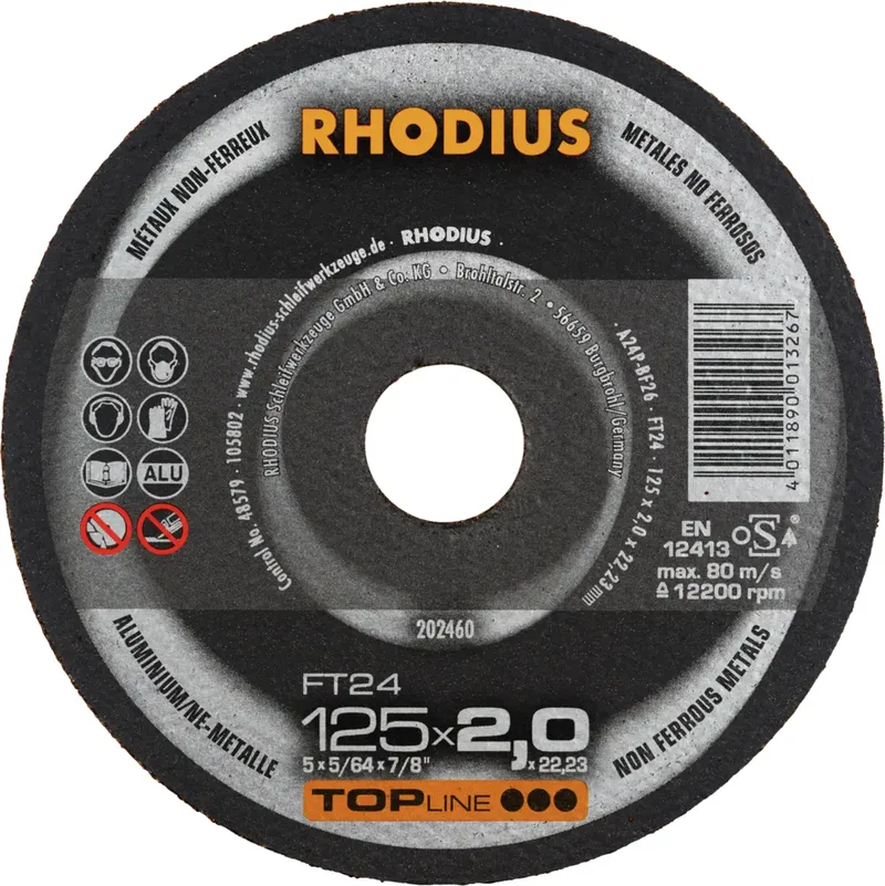 FT24 202460 Jeu de disque à tronçonner 25 pc(s) Métaux non ferreux de Rhodius – image du produit 1 sur 2