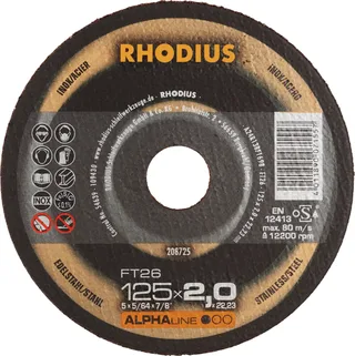 FT26 208725 Trennscheiben-Set 25 St. Edelstahl, Stahl fra Rhodius – produktbillede 1 af 2