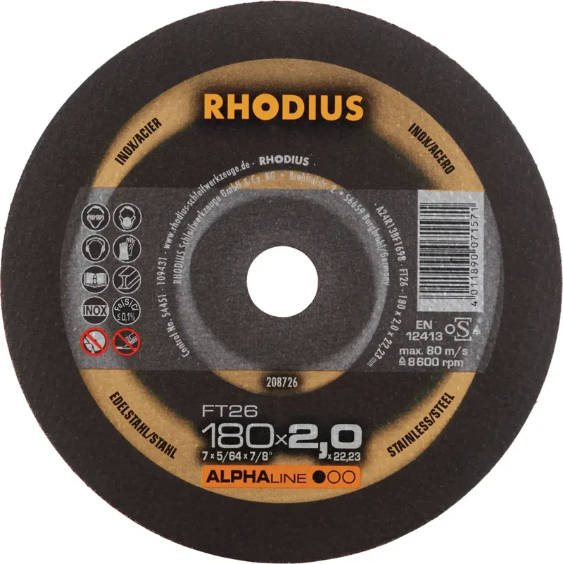FT26 208726 Trennscheiben-Set 25 St. Edelstahl, Stahl by Rhodius – product image