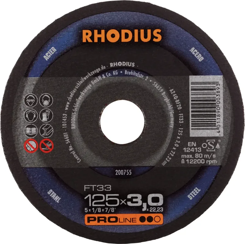 FT33 200755 Trennscheiben-Set 25 St. Stahl by Rhodius – product image