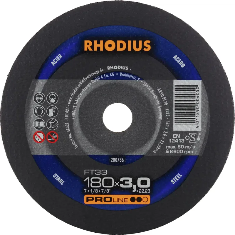 FT33 200786 Jeu de disque à tronçonner 25 pc(s) acier de Rhodius – image du produit