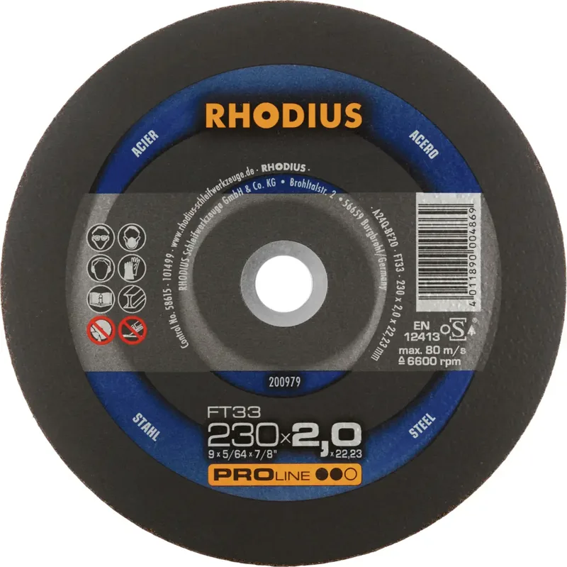 FT33 200979 Trennscheiben-Set 25 St. Stahl van Rhodius – productafbeelding