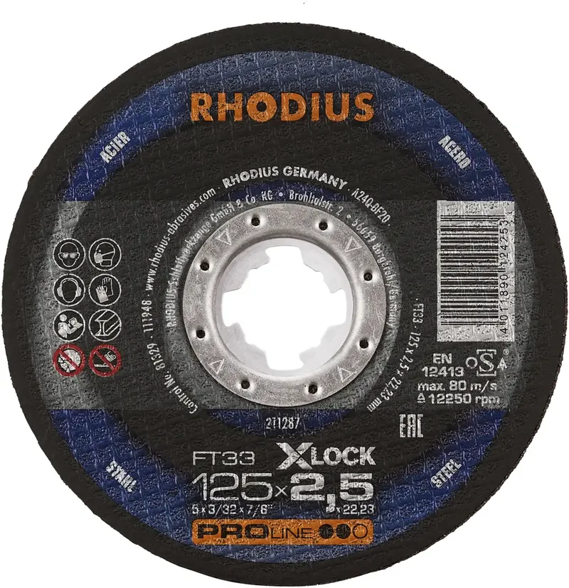 FT33 X-LOCK 211287 Trennscheiben-Set 25 St. Stahl van Rhodius – productafbeelding