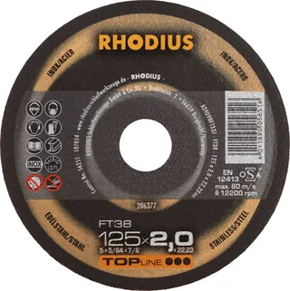 FT38 206377 Trennscheiben-Set 25 St. Edelstahl, Stahl von Rhodius – Produktbild 2 von 2