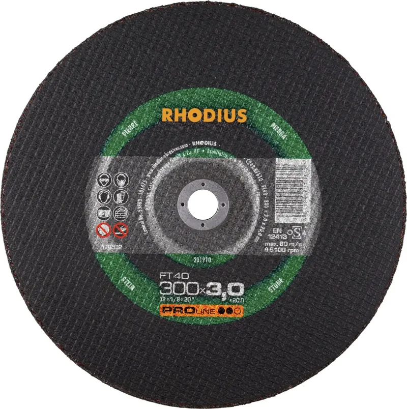 FT40 201910 Trennscheiben-Set 300 mm 25 St. Stein, NE-Metalle de Rhodius – image du produit 1 sur 2