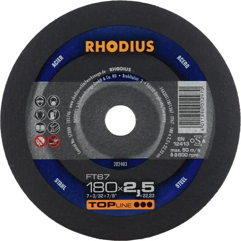FT67 202403 Trennscheiben-Set 25 St. Stahl by Rhodius – product image