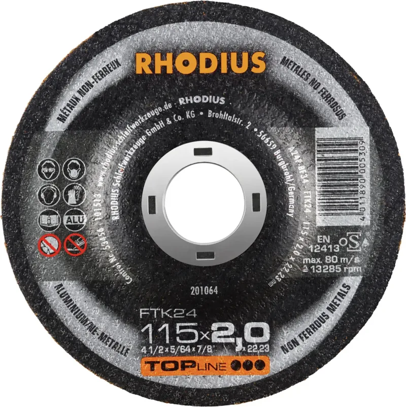 FTK24 201064 Trennscheiben-Set 25 St. NE-Metalle von Rhodius – Produktbild