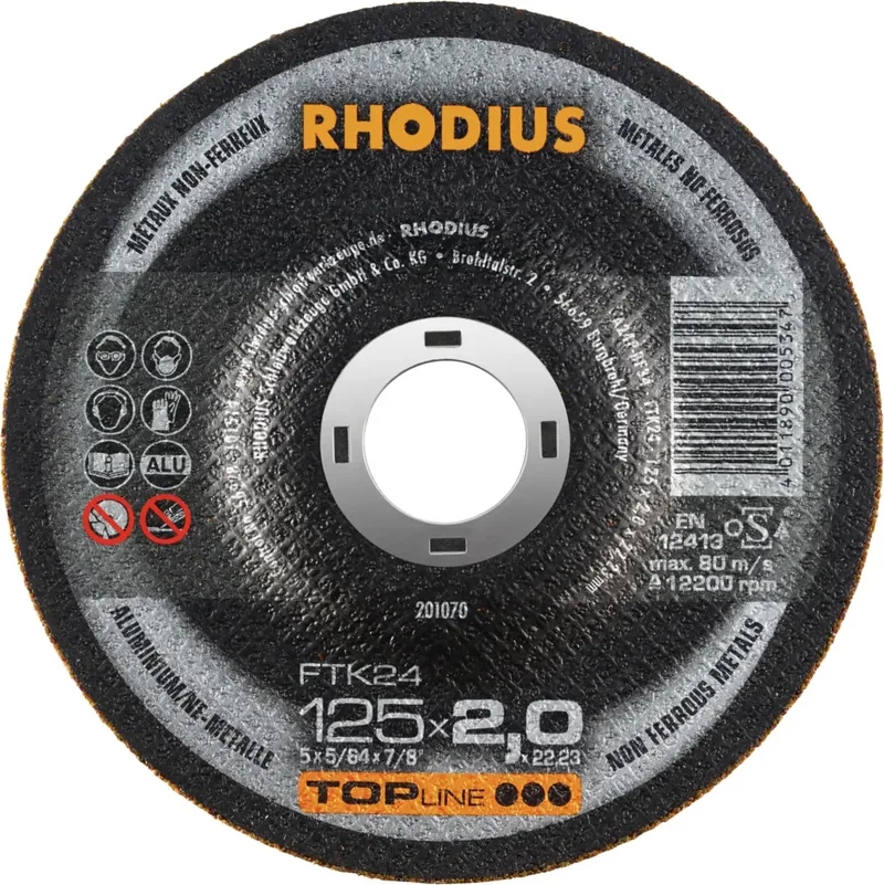 FTK24 201070 Jeu de disque à tronçonner 25 pc(s) Métaux non ferreux de Rhodius – image du produit 2 sur 2