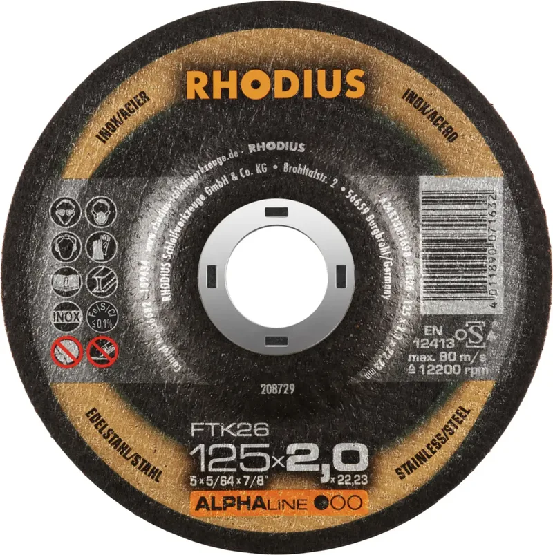 FTK26 208729 Trennscheiben-Set 25 St. Edelstahl, Stahl by Rhodius – product image 1 of 2