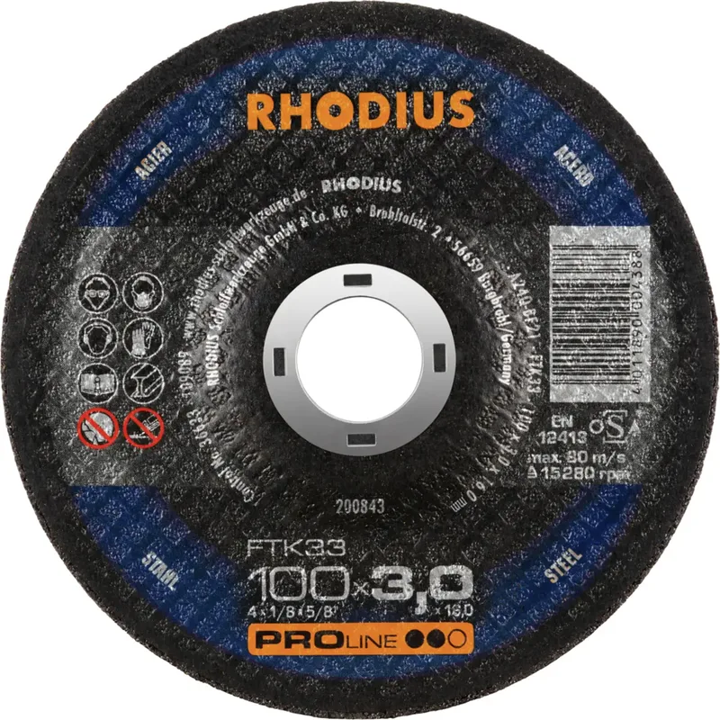 FTK33 200843 Trennscheiben-Set 25 St. Stahl von Rhodius – Produktbild
