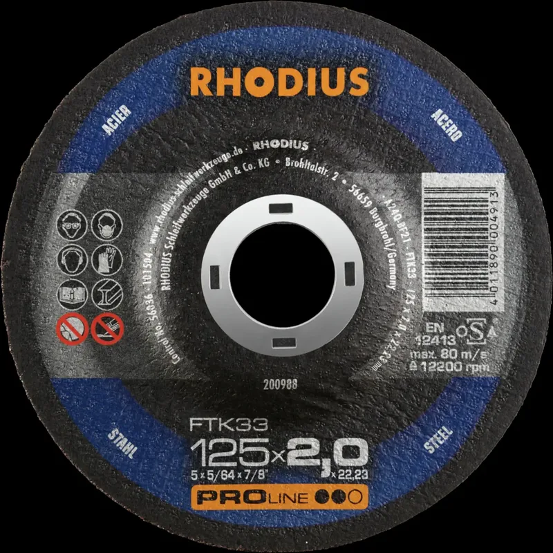 FTK33 200988 Trennscheiben-Set 25 St. Stahl von Rhodius – Produktbild 2 von 2