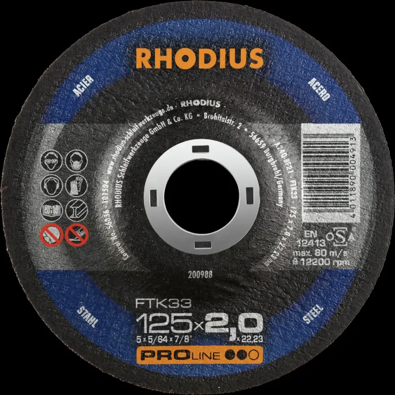 FTK33 200988 Trennscheiben-Set 25 St. Stahl von Rhodius – Produktbild 1 von 2