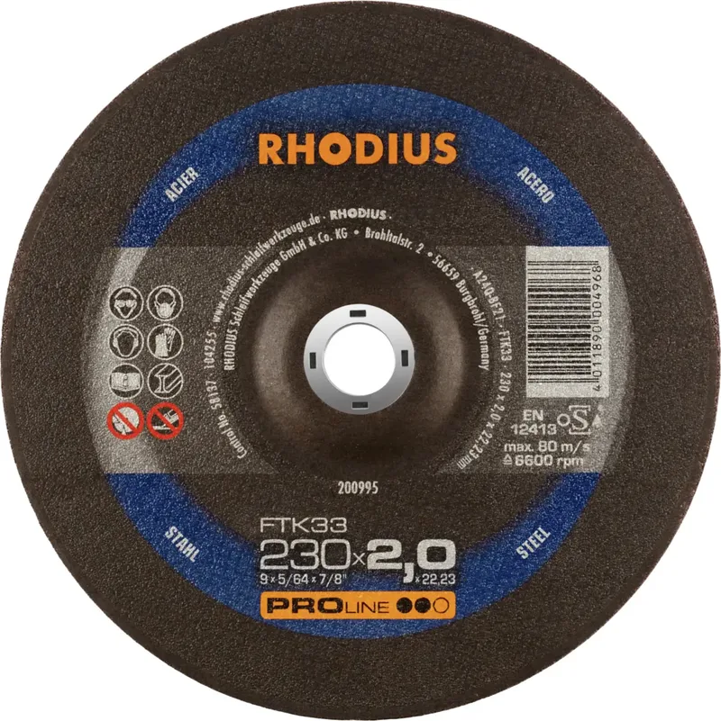 FTK33 200995 Trennscheiben-Set 25 St. Stahl by Rhodius – product image