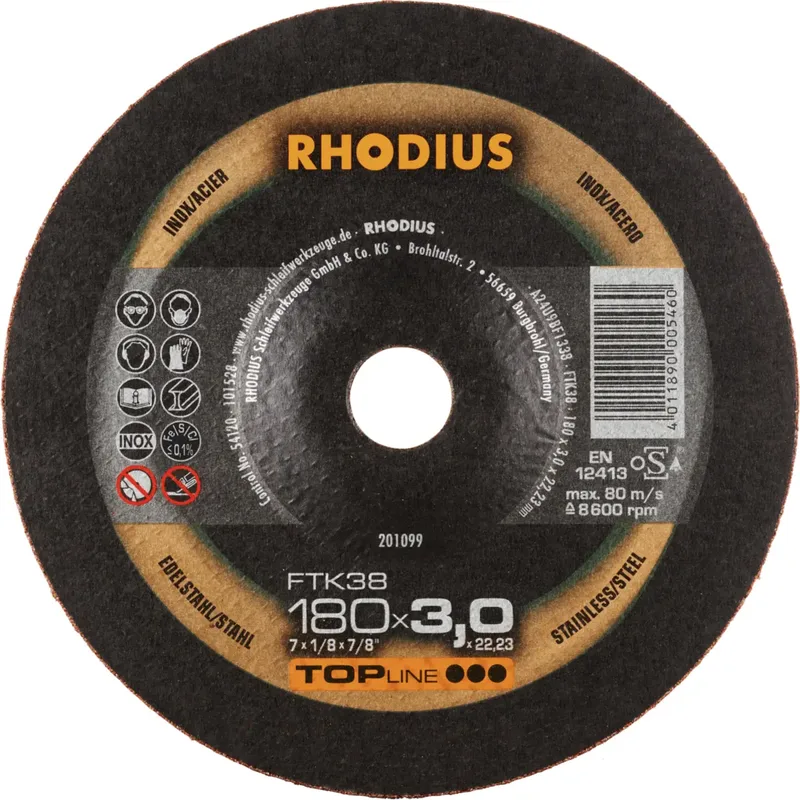 FTK38 201099 Trennscheiben-Set 25 St. Edelstahl, Stahl von Rhodius – Produktbild