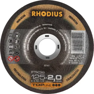 FTK38 207441 Jeu de disque à tronçonner 25 pc(s) acier inoxydable, acier de Rhodius – image du produit 1 sur 2
