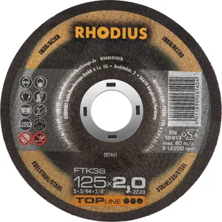 FTK38 207441 Jeu de disque à tronçonner 25 pc(s) acier inoxydable, acier de Rhodius – image du produit 2 sur 2