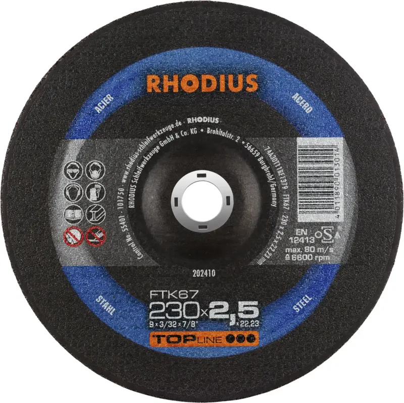 FTK67 202410 Trennscheiben-Set 25 St. Stahl by Rhodius – product image