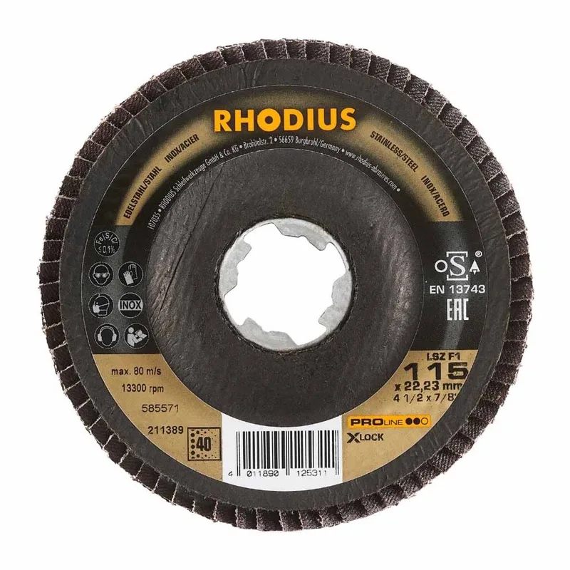 Lamellenschijf - Pro - 115 mm - K40 - X-Lock LSZ F1 by Rhodius – product image