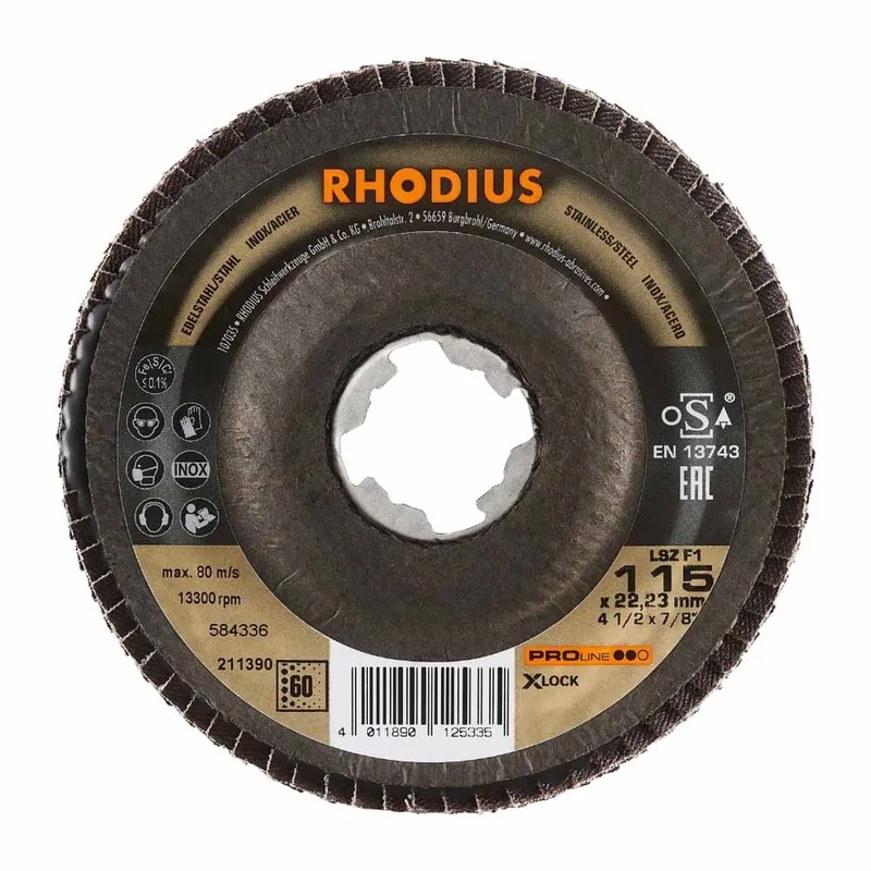 Lamellenschijf - Pro - 115 mm - K60 - X-Lock LSZ F1 von Rhodius – Produktbild 1 von 2