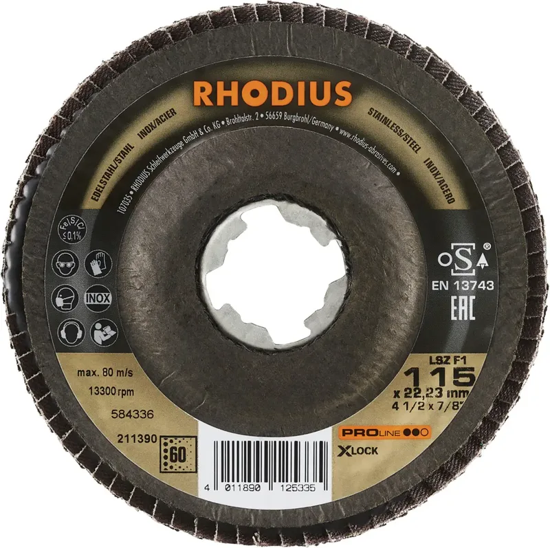 Lamellenschijf - Pro - 115 mm - K60 - X-Lock LSZ F1 von Rhodius – Produktbild 2 von 2