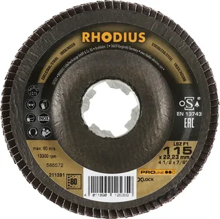Lamellenschijf - Pro - 115 mm - K80 - X-Lock LSZ F1 de Rhodius – image du produit 2 sur 2