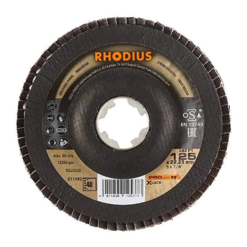 Lamellenschijf - Pro - 125 mm - K40 - X-Lock LSZ F1 by Rhodius – product image
