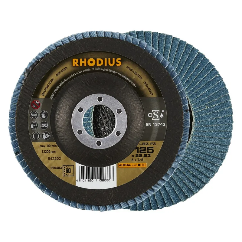 Lamellenschijf V conisch LSZ F3 125 x 22,23mm K60 von Rhodius – Produktbild