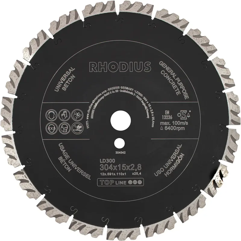 LD300 304542 Diamanttrennscheibe 1 St. Beton von Rhodius – Produktbild