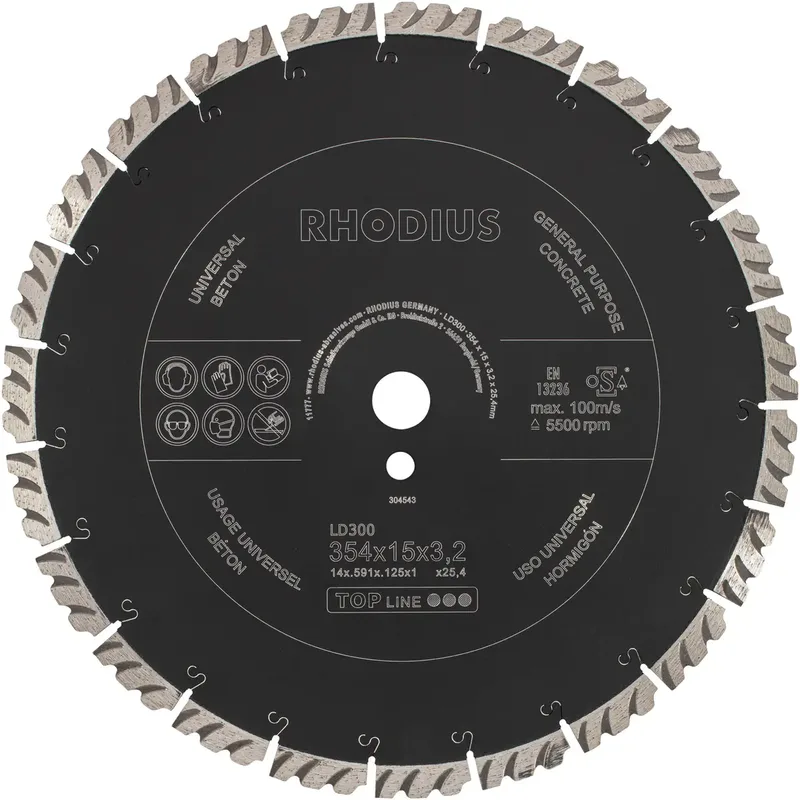 LD300 304543 Diamanttrennscheibe 1 St. Beton by Rhodius – product image