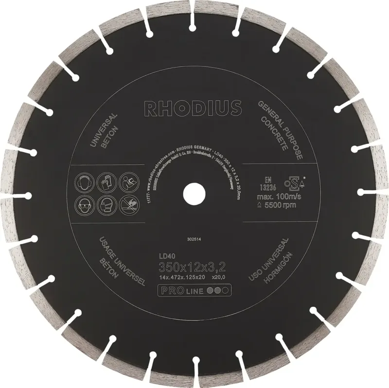 LD40 302514 Diamanttrennscheibe 1 St. Beton by Rhodius – product image