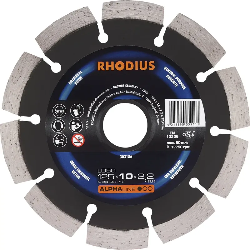 LD50 303186 Diamanttrennscheibe 1 St. Beton de Rhodius – image du produit