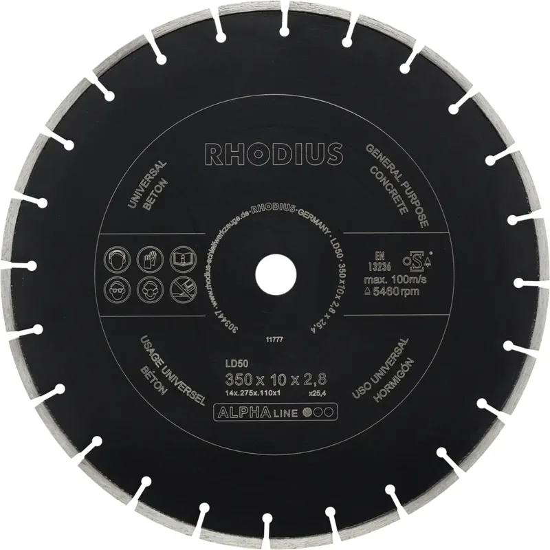 LD50 303447 Diamanttrennscheibe 1 St. Beton de Rhodius – image du produit