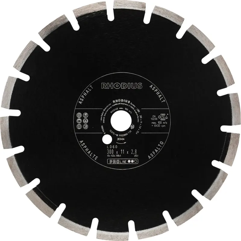 LD60 303494 Diamanttrennscheibe 1 St. Asphalt von Rhodius – Produktbild