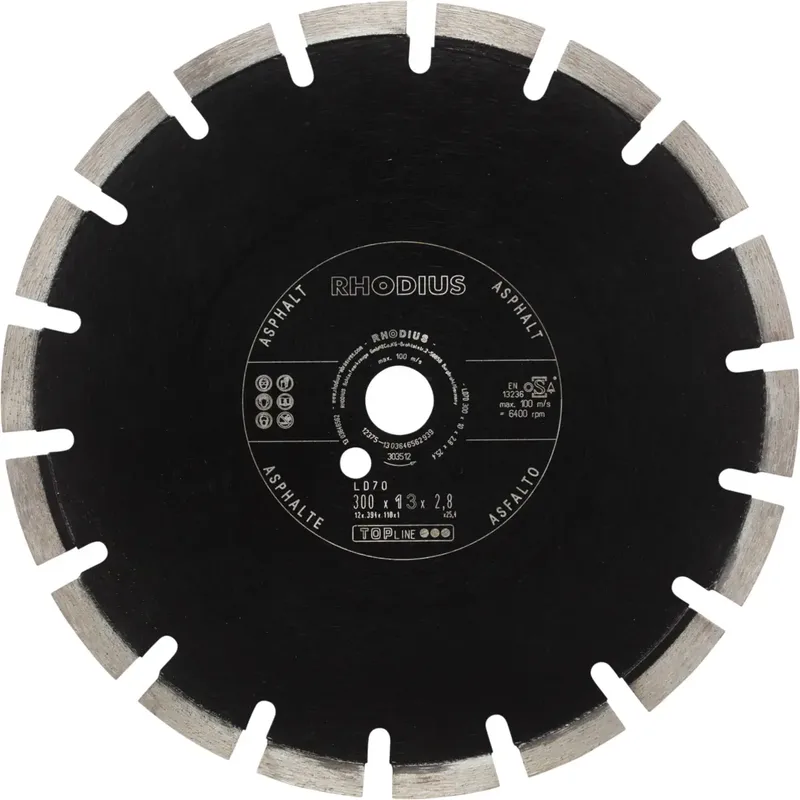 LD70 303512 Diamanttrennscheibe 1 St. Asphalt de Rhodius – image du produit 2 sur 2