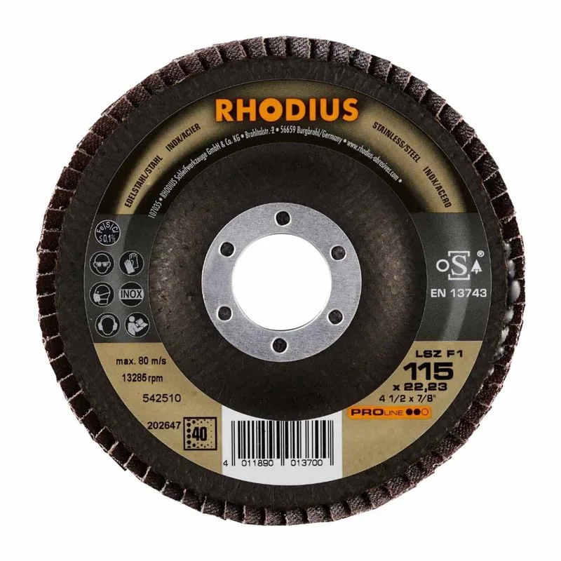 RHOD slijpschijf F1 115, schuren, diam schijf 115mm de Rhodius – image du produit