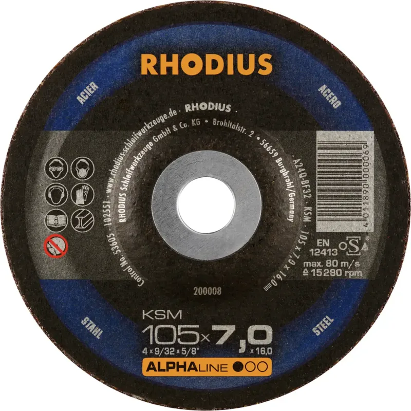 Rhodius 200008 KSM Schruppscheibe Stahl 25 St. von Rhodius – Produktbild