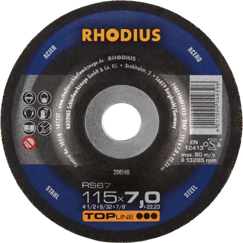 Rhodius 200140 RS67 Schruppscheibe Stahl 25 St. by Rhodius – product image