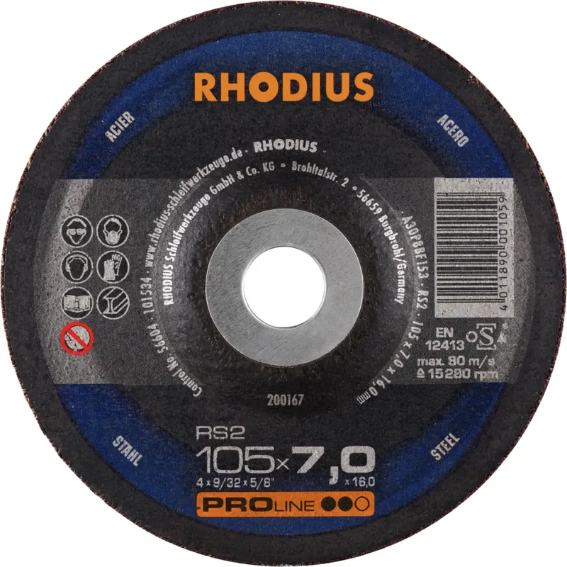 Rhodius 200167 RS2 Schruppscheibe Stahl 25 St. von Rhodius – Produktbild