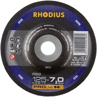 Rhodius 200253 RS2 Schruppscheibe gekröpft Durchmesser 180 mm Bohrungs-Ø 22.23 mm Stahl 1 St. de Rhodius – image du produit 1 sur 2