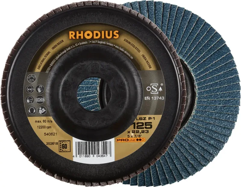 Rhodius 202618 LSZ P1 Disque segmenté Grain 60 acier inoxydable, acier 10 pc(s) de Rhodius – image du produit 1 sur 2