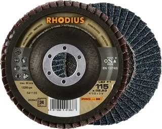 Rhodius 202642 LSZ F1 Disque segmenté Grain 24 acier inoxydable, acier 10 pc(s) de Rhodius – image du produit 1 sur 2