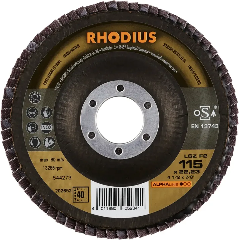 Rhodius 202652 LSZ F2 Lamellenschijf RVS, Staal 10 stuk(s) de Rhodius – image du produit 2 sur 2