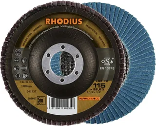 Rhodius 202667 LSZ F2 Fächerschleifscheibe Körnung (num) 60 Edelstahl, Stahl 10 St. fra Rhodius – produktbillede 1 af 2