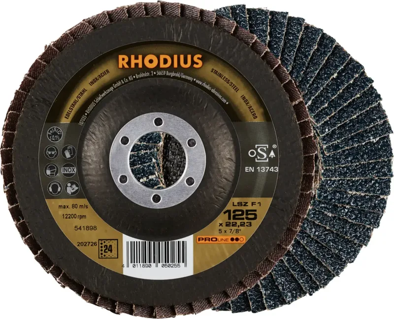 Rhodius 202726 LSZ F1 Disque segmenté Grain 24 acier inoxydable, acier 10 pc(s) de Rhodius – image du produit 1 sur 2