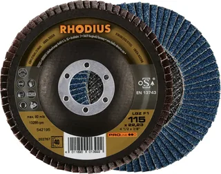 Rhodius 202767 LGZ F1 Disque segmenté Grain 40 acier inoxydable, acier 10 pc(s) de Rhodius – image du produit 1 sur 2