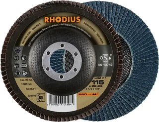 Rhodius 202783 LGZ F1 Disque segmenté Grain 80 acier inoxydable, acier 10 pc(s) de Rhodius – image du produit 1 sur 2
