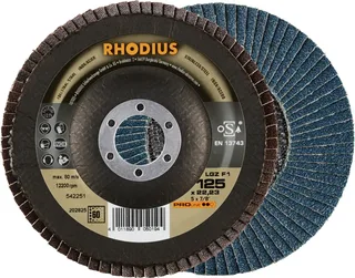 Rhodius 202825 LGZ F1 Disque segmenté Grain 60 acier inoxydable, acier 10 pc(s) de Rhodius – image du produit 1 sur 2